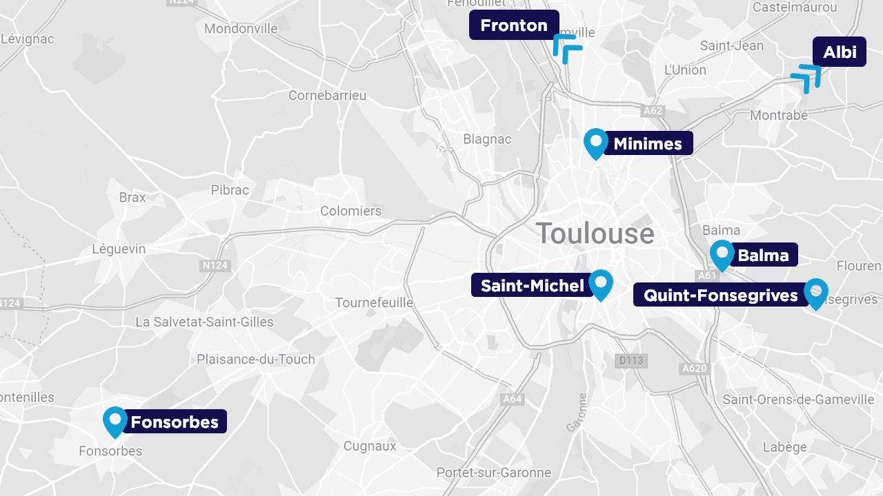 carte agences néo funéraire toulouse