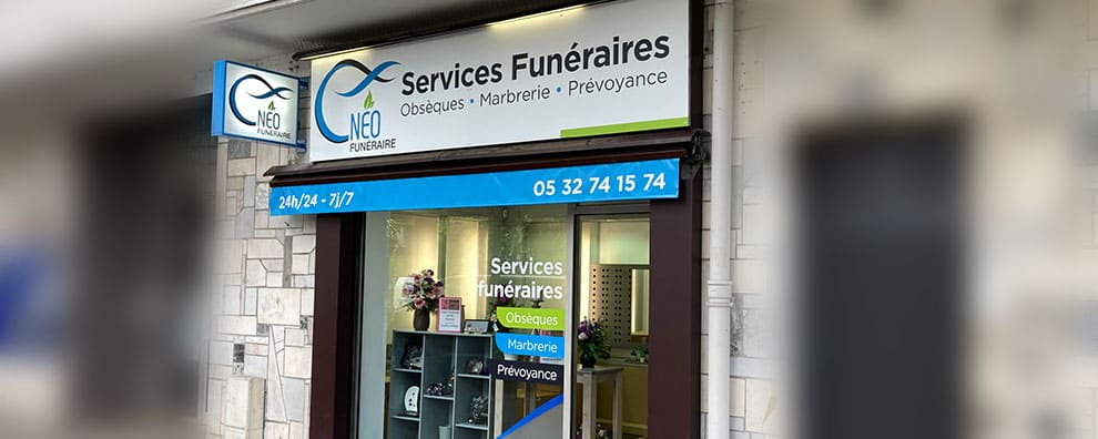 Une des agences de notre entreprise de pompes funèbres